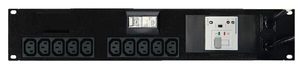 Automatic Transfer Switch 10 Outlets IEC 19in 2RU Horizontal Rack Mounted