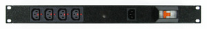Products: Power Strip 4 Outlets IEC-Lock C13 19in 1RU Horizontal Rack Mounted