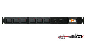 Products: Power Strip 6 Outlets IEC-Lock C19 19in 1RU Horizontal Rack Mounted