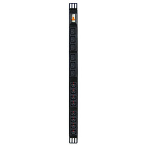 Power Strip 8+6 Outlets IEC-Lock C13+C19 0.7m Vertical Rack Mounted