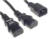 Products: C14 to 2x C13, Black