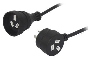 3 pin Tapon to 3 pin, Black