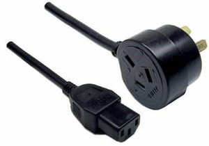 Products: 3 pin Tapon to C13, Black