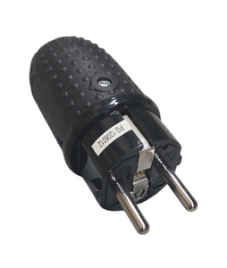 Products: Schuko back entry plug, Black