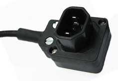 Products: 10A C14 IEC plug - European - 4 position lead entry low profile