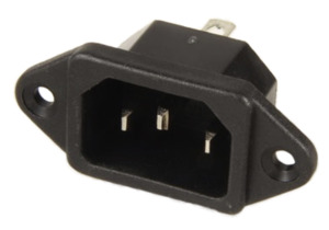 Products: 10A C14 IEC screw Mt 6.3QC inlet