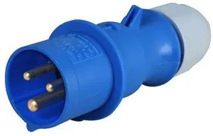 16A IEC 60309 plug (IP44)