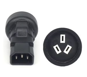 Adapter: 10A C14 IEC Plug to 10A 3 Pin Socket