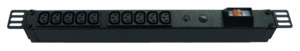 Power Strip 10 Outlets IEC C13 0.5m Vertical Rack Mounted