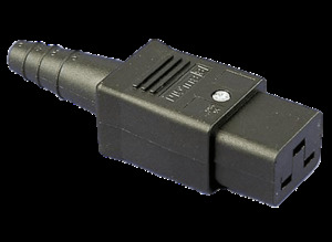Products: 16A C19 IEC socket Black - Bulgin