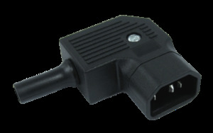 C14 LH angle plug