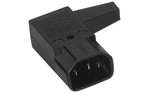 C14 RH angle plug