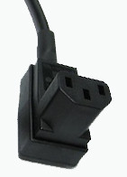 Products: 10A C13 IEC bottom entry low profile socket Black