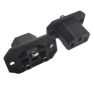 C13 10A Outlet (External type), Screw Mount - 4.8mm QC