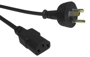 Products: 3 pin Round-Earth to C13, Black