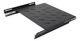 Sliding Fixed Rack Shelf Horizontal Mount - Black