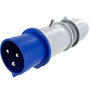 32A 3 pin IEC309 CEE IP44 Plug - Blue