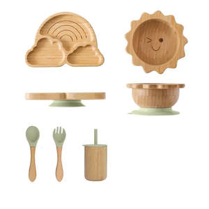 Gift Ideas: Brighten Mealtimes with our Rainbow Bamboo Plate Sets!