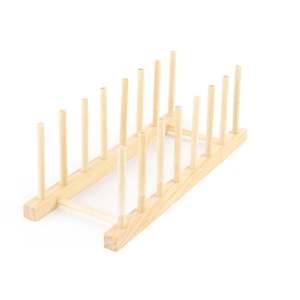 Bus Kitchen: Wooden Storage Rack