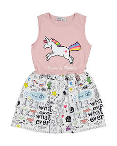 Dress: KR2136 UNICORN DOODLE DRESS