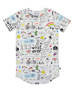 Dress: KR2135 DOODLE SKATER TEE DRESS