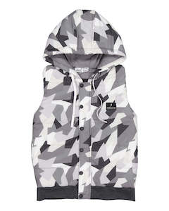 Boys Jackets: RD1936 GEO CAMO PUFFER VEST