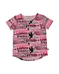 Kissed By Radicool Spring 1: KR1312 KISSED GRAFFITI TEE