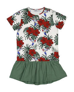 Kissed By Radicool Ss20 Spring 2: KR1729 HIBISCUS FRILL DRESS