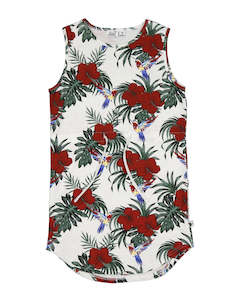 Kissed By Radicool Ss20 Spring 2: KR1725 HIBISCUS RESORT DRESS