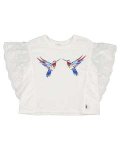 Kissed By Radicool Ss20 Spring 2: KR1723 HUMMINGBIRD LACE TOP
