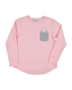 Winter Clearance: KR2044 PEEKABOO LS TEE