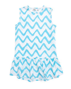 Kissed By Radicool Spring 2: KR1932 CHEVRON SLEEVELESS FRILL DRESS