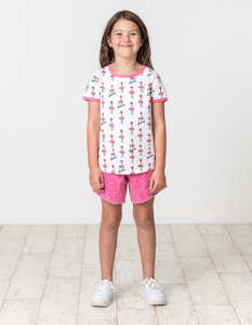 Kissed By Radicool Summer 21: KR1545 FLAMINGO FUN TEE