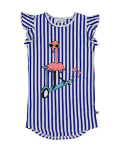 Kissed By Radicool Summer 21: KR1548 SCOOT FLAMINGO DRESS