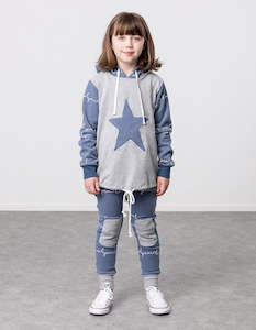 Fleece: KR1610 STAR HOOD