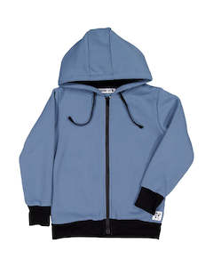 Size 2: RT1600 TRIBE ZIP HOOD IN SLATE BLUE