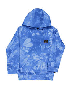 RD2333 BLUE TIE DYE POCKET HOOD