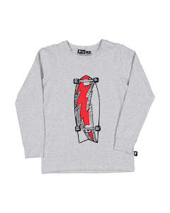 RD2331 FLAMING BOARD LS TEE