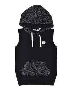 RT0403 TRIBE S/S HOOD in BLACK