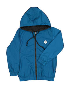 Rad Tribe Aw20: RT0614 TRIBE REVERSIBLE JACKET IN BLACK & TEAL