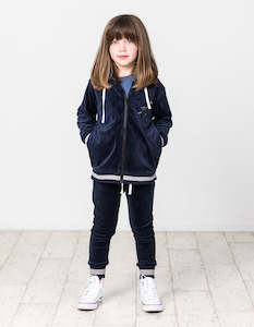 Kissed By Radicool 2: KR1442 VELOUR SNUGGLE HOOD IN MIDNIGHT