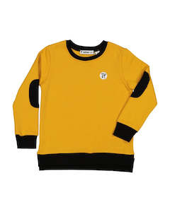 RT0808 TRIBE PATCH CREW IN MUSTARD