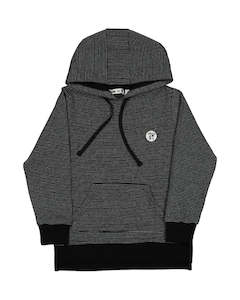 RT0804 TRIBE HOOD IN BLACK STRIPE
