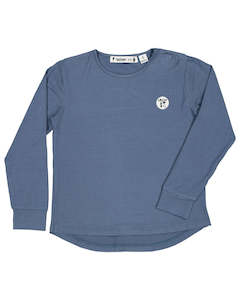 RT0801 TRIBE L/S TEE IN SLATE BLUE