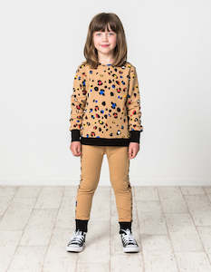 KR1413 COLOUR POP LEOPARD CREW