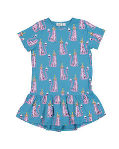 Dress: KR2319 LEOPARDS FRILL DRESS