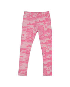 Kissed By Radicool Aw22 Autumn 1: KR1604 PINK CAMO LEGGING