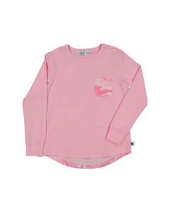 KR1601 CAMO POCKET LS TEE