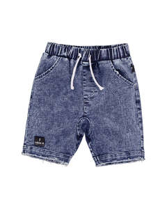 RD2441 ACID WASH BLUE DENIM SHORT