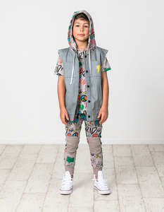 RD1413 PEACE DENIM HOOD